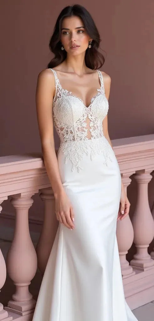 Sexy Mermaid Wedding Dress with a Flattering Fit for a Stunning Shape