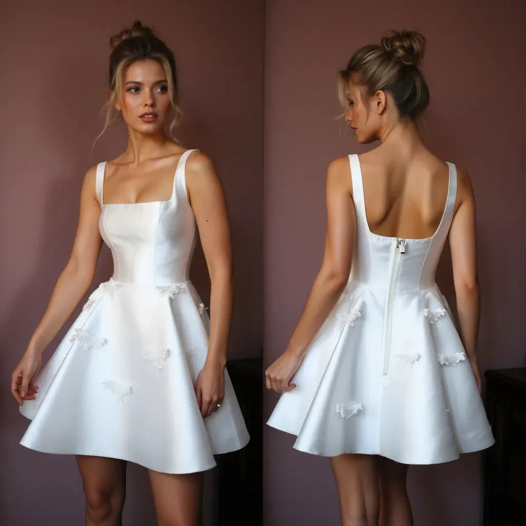 Short Wedding Dress for Backyard Weddings and Outdoor Ceremonies