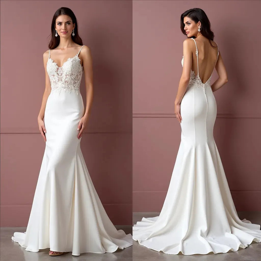 Classic Mermaid Wedding Dress with a Stunning and Romantic Silhouette