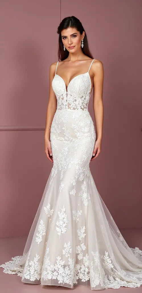 Classic Mermaid Wedding Dress with a Flawless Fit for Chic Brides