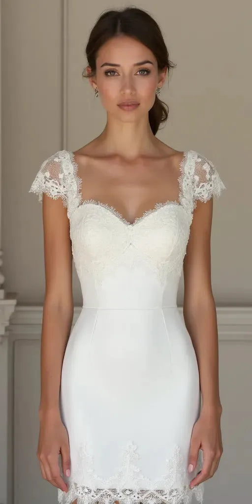 Mini Wedding Gown with a Flirty and Playful Touch for Young Brides