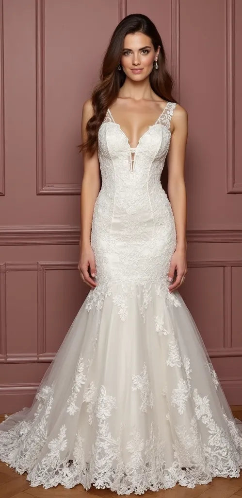 Modern Mermaid Wedding Dress for a Chic and Trendy Bridal Look