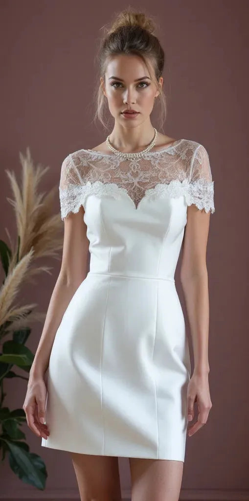 Mini Wedding Gown with a Timeless and Sophisticated Appeal