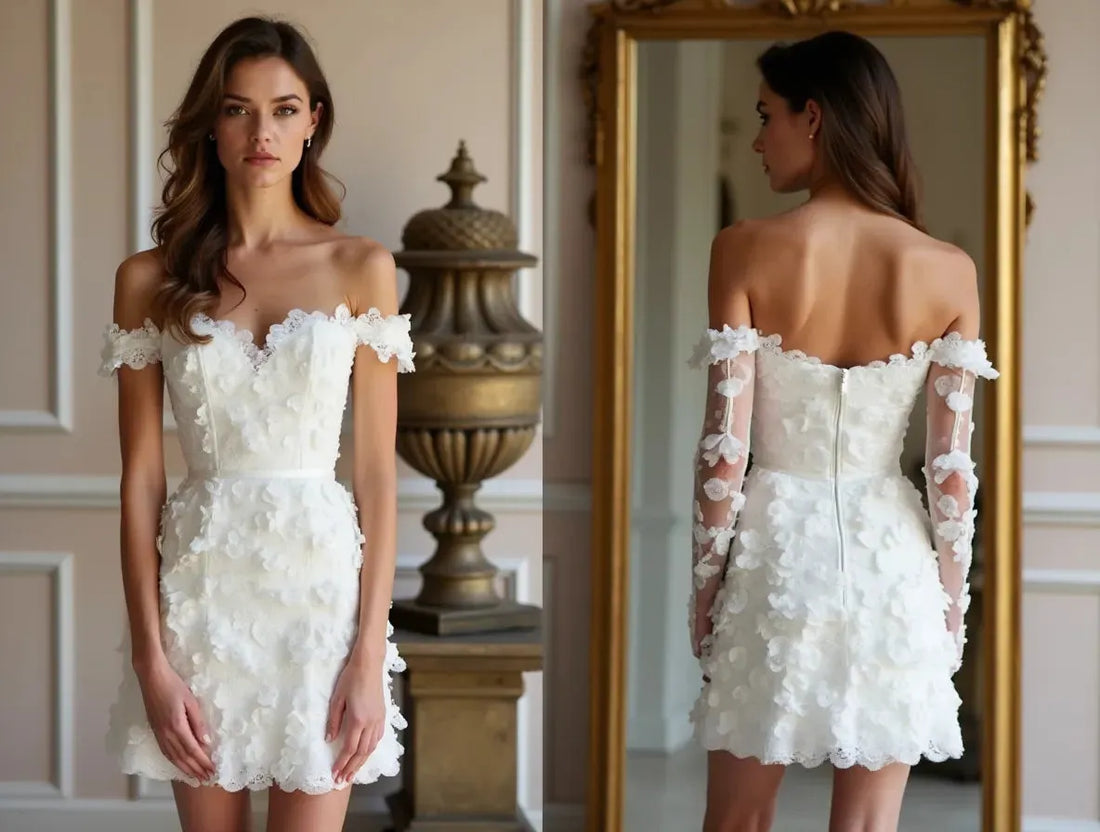 Mini Wedding Gown for City Weddings, Elegant and Contemporary