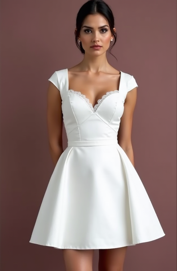 Bohemian Short Wedding Dress and Mini Dress with Floral Lace for a Soft, Romantic Look