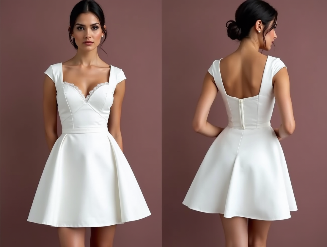 Bohemian Short Wedding Dress and Mini Dress with Floral Lace for a Soft, Romantic Look