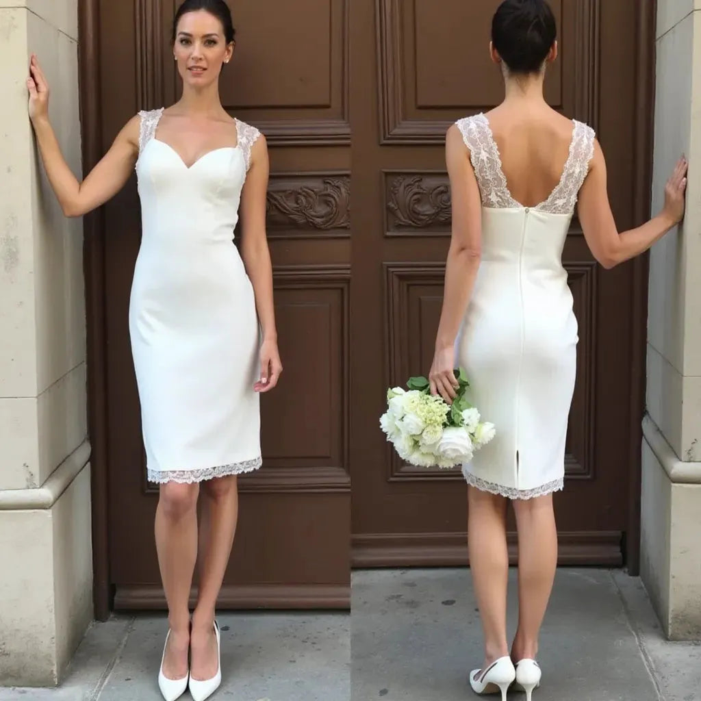 Mini Wedding Dress for a Sophisticated Yet Playful Bridal Look