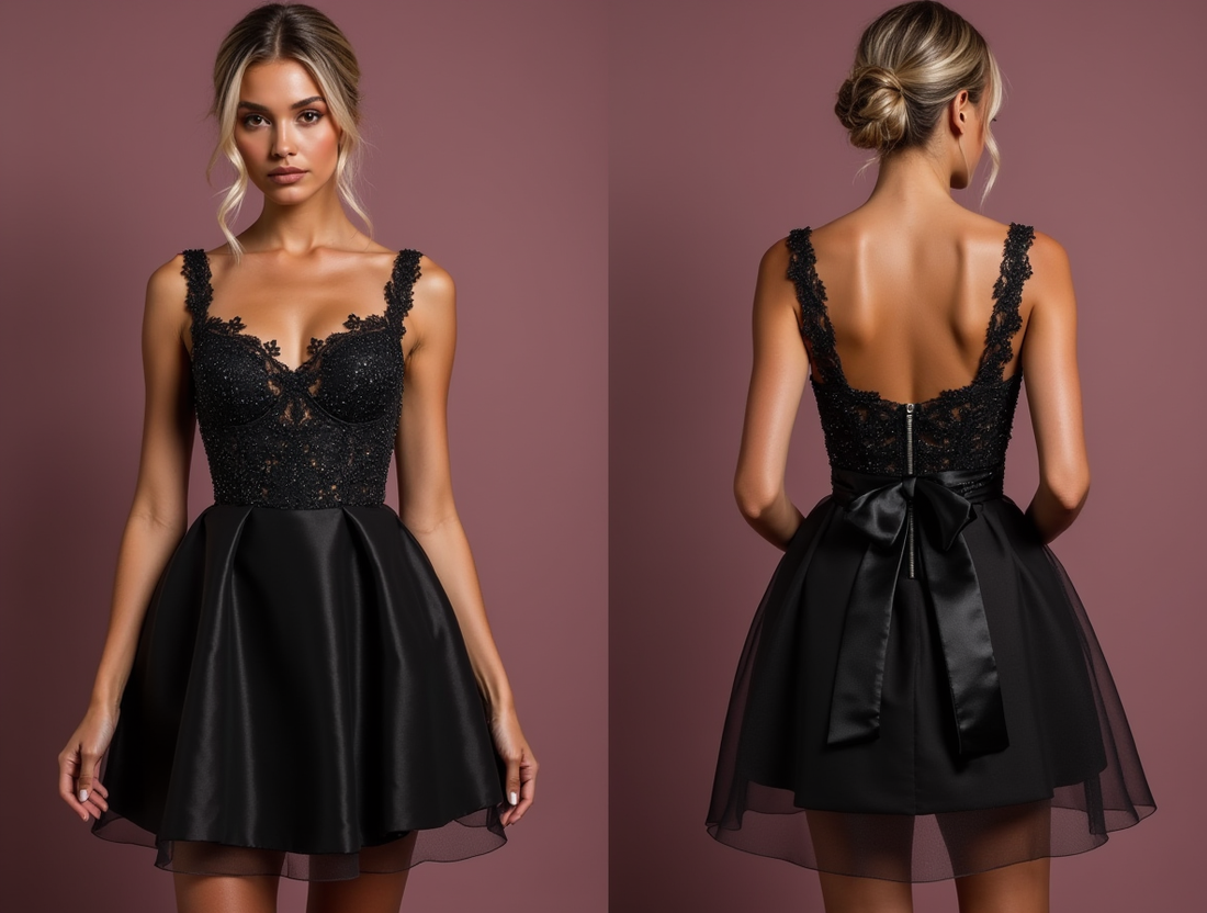 Sexy Black Evening Dress & Prom Gown with High Slit and Off-Shoulder Design