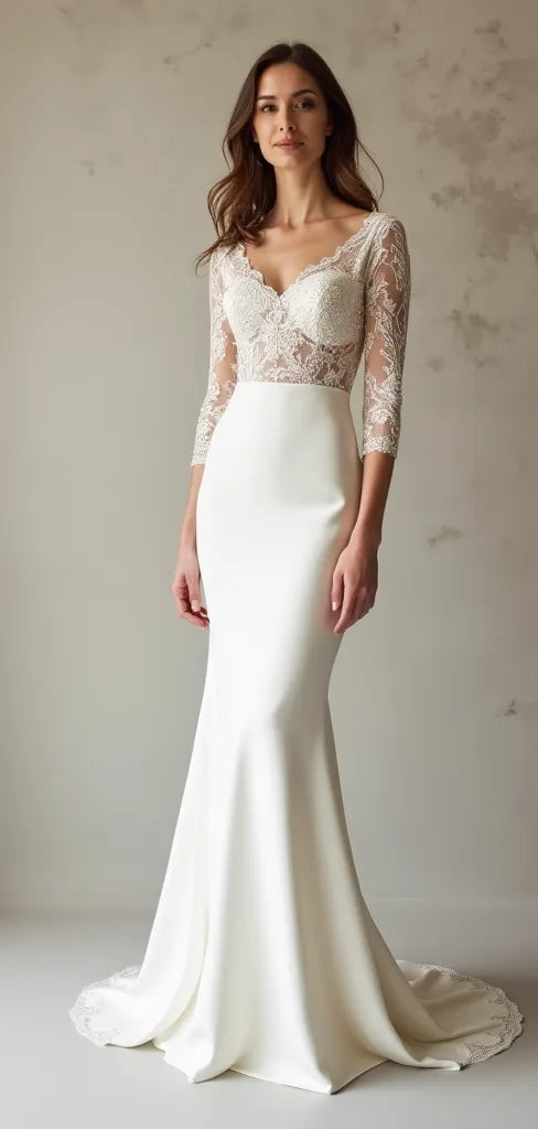 Mermaid Wedding Dress for Destination Weddings, Stylish and Lightweight