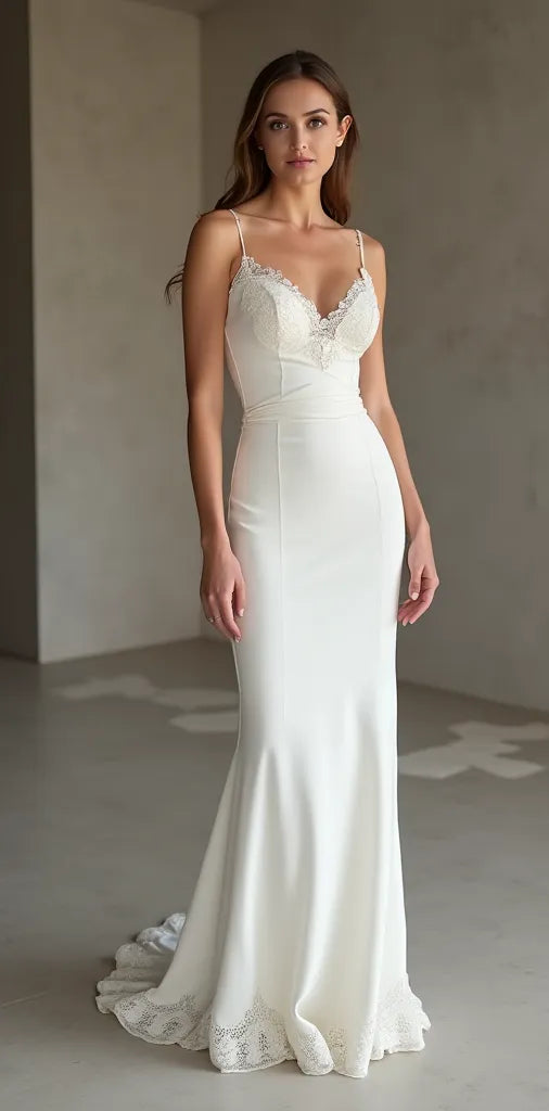 Mermaid Wedding Dress with a Boho Chic Style for Free-Spirited Brides