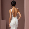 Mermaid Wedding Dress with a Draped Bodice for a Flattering Shape