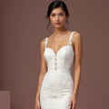 Mermaid Wedding Dress with a Draped Bodice for a Flattering Shape