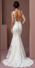 Mermaid Wedding Dress with a Draped Bodice for a Flattering Shape
