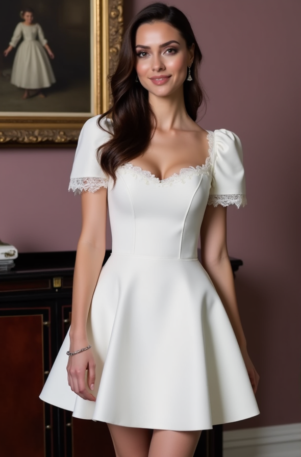 Boho Short Wedding Dress and Mini Dress with a Relaxed Fit for Effortless Style