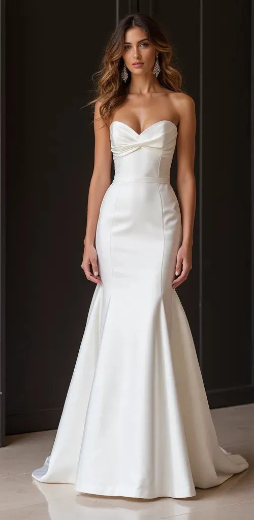 Mermaid Wedding Dress with a Flattering Silhouette for Elegant Brides