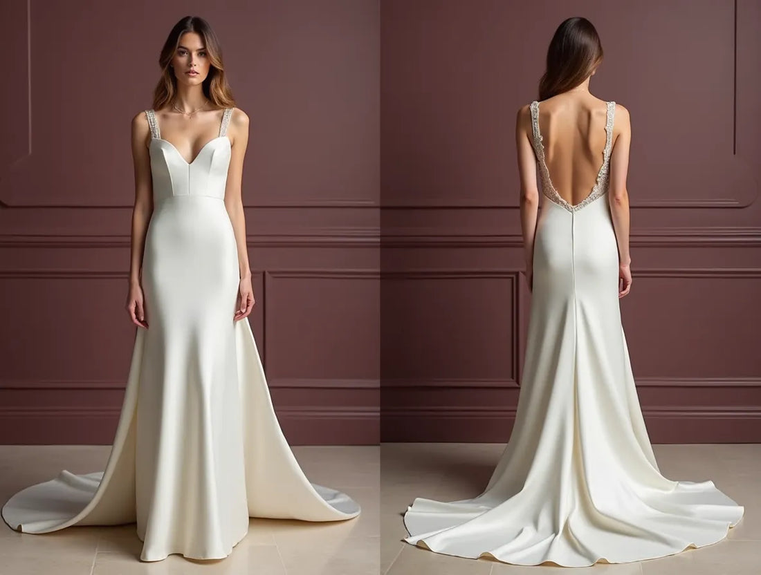 Classic Mermaid Wedding Gown with a Figure-Hugging Silhouette