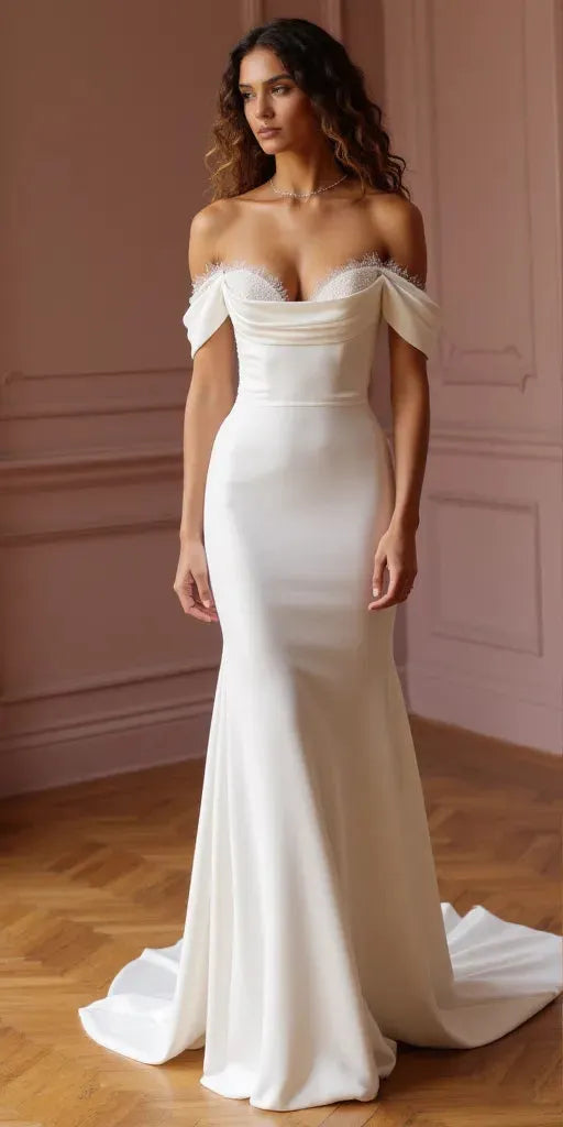 Mermaid Wedding Dress with a Dramatic Flair for Statement Brides