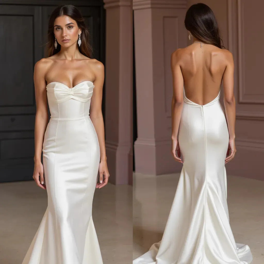 Mermaid Wedding Dress with a Figure-Hugging Fit for a Sexy Look