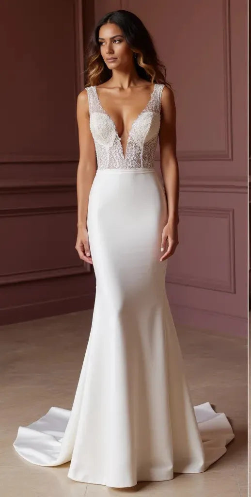 Mermaid Wedding Dress for Glam Brides Who Love a Stunning Silhouette