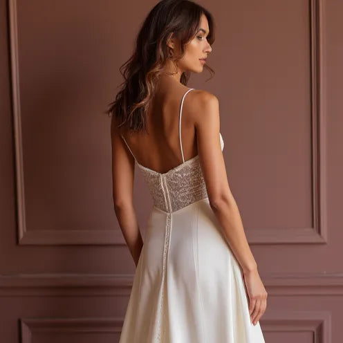 Mermaid Bridal Gown with Illusion Sleeves for a Romantic Touch