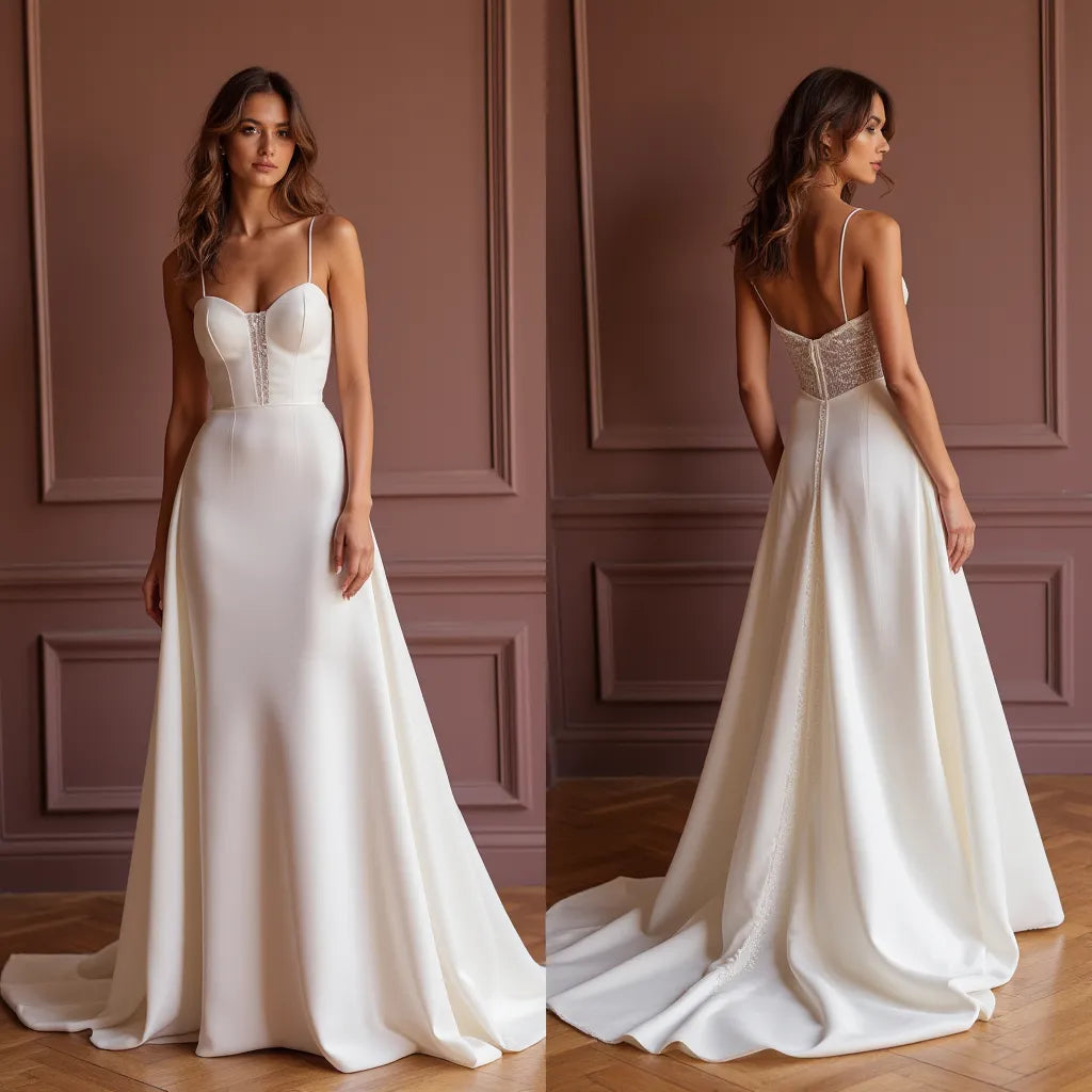 Mermaid Bridal Gown with Illusion Sleeves for a Romantic Touch