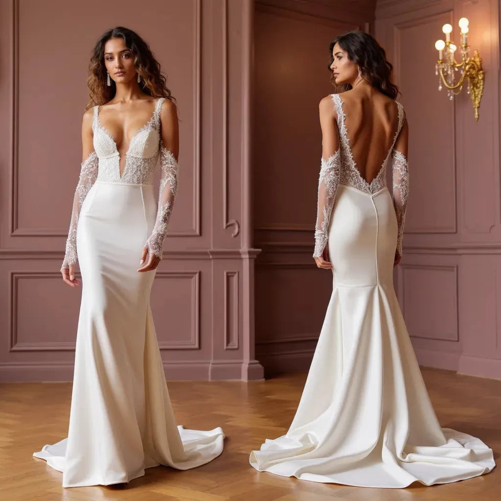 Mermaid Bridal Gown with a Sleek and Stylish Fit for Modern Brides