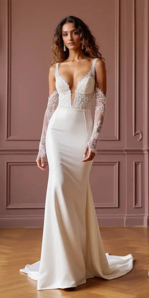 Mermaid Bridal Gown with a Sleek and Stylish Fit for Modern Brides