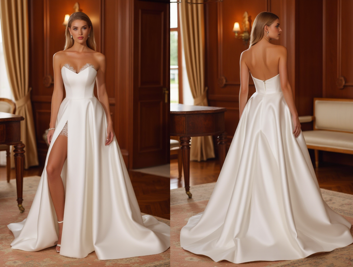 A-Line White Wedding Dress for Plus Size Brides with a Perfect Fit