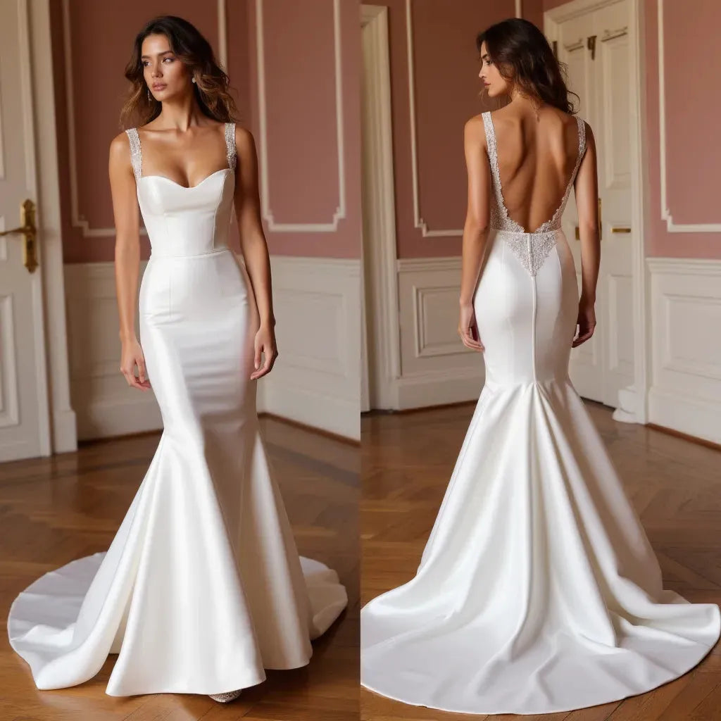 Mermaid Bridal Gown with a Luxe Touch for Sophisticated Brides
