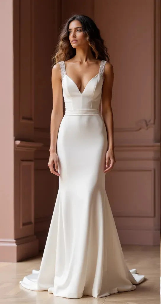 Mermaid Bridal Gown with a Classic Fit for Traditional Wedding Styles