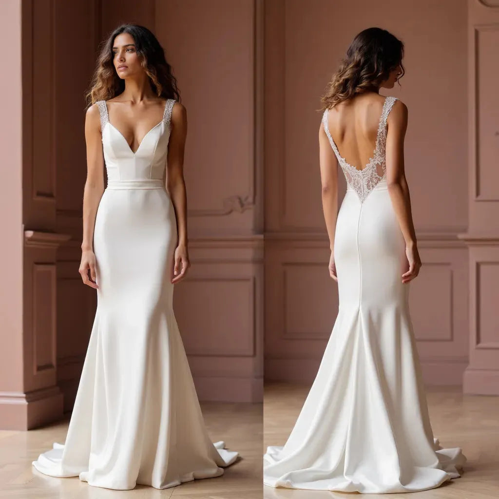 Mermaid Bridal Gown with a Classic Fit for Traditional Wedding Styles