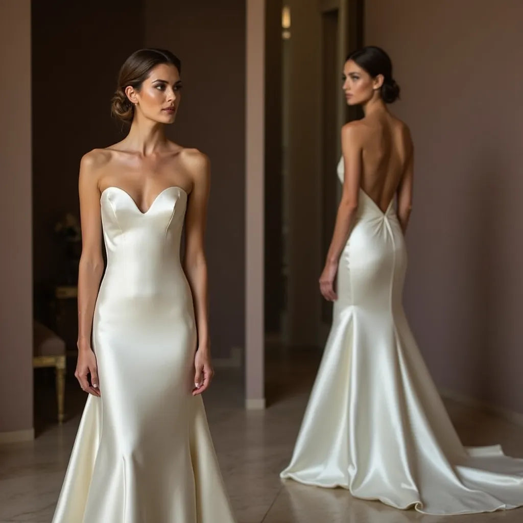 Elegant Mermaid Wedding Dress for Brides Who Love a Modern Look