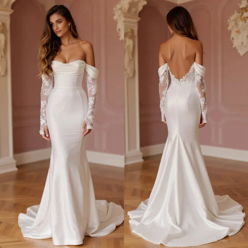 Mermaid Wedding Gown with Stunning Embellishments for a Luxe Look