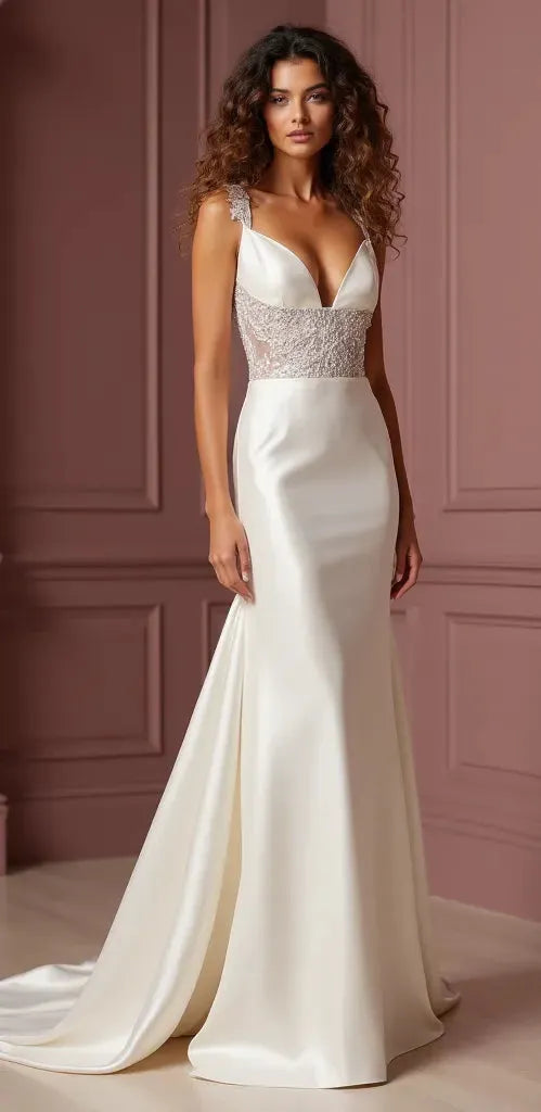 Mermaid Bridal Dress with a Sexy and Romantic Fit for Confident Brides