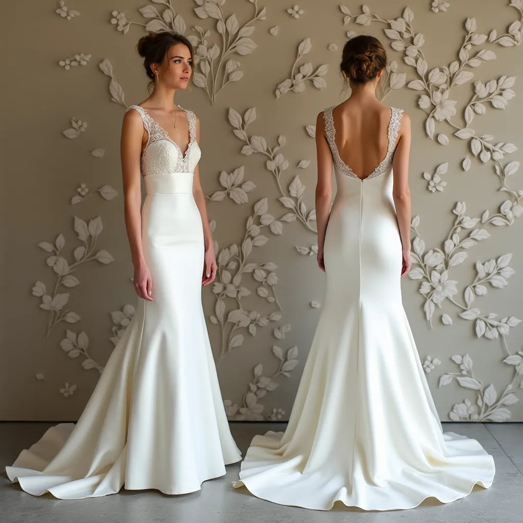 Wedding Dress Bridal Gown for Elegant & Exquisite Wedding Dress – Luxury Bridal Gown, Modern, High Couture, Custom-Made AI