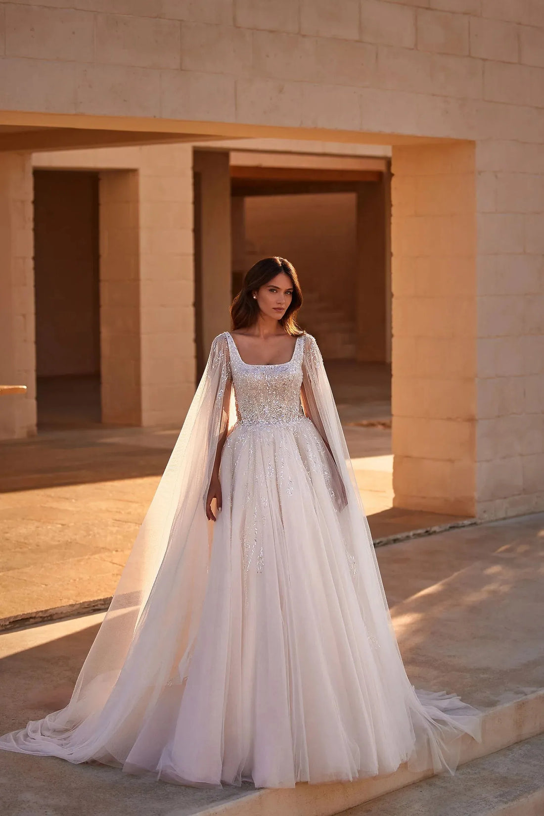 Elegant A-Line Wedding Dresses Sleeveless Glitter Sequines Bridal Dress Boho Beach Wedding Prom Ball Gowns Customized