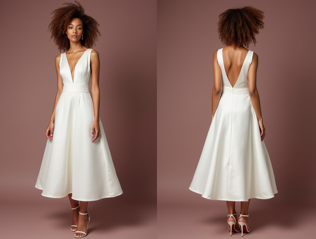 Romantic White Mini Short Wedding Dress with Floral Lace for a Delicate and Feminine Look