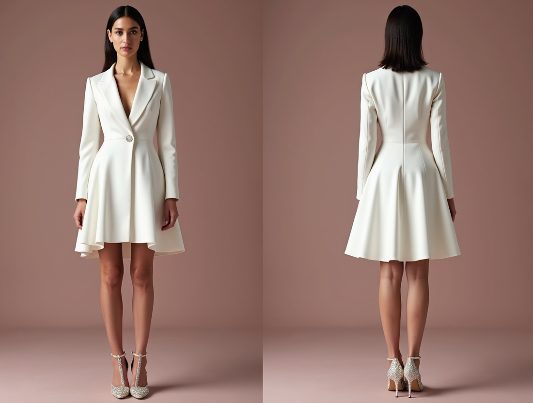 Classic White Mini Short Wedding Dress with a Sweetheart Neckline for a Timeless Bridal Look