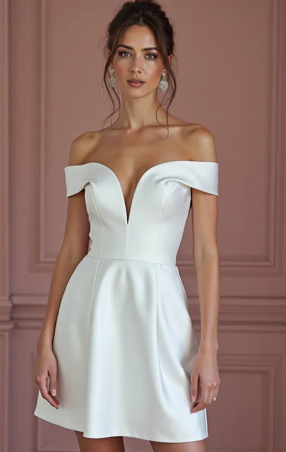 Short Mini Wedding Dress for Non-Traditional Brides Who Love Unique Styles