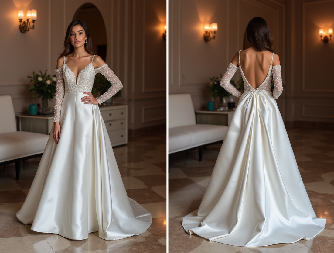 Sophisticated White Princess Ball Gown with a Corset Back and Flowing Layers