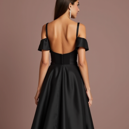 Black Wedding Dress for Elegant Evening Weddings with a Luxe Feel