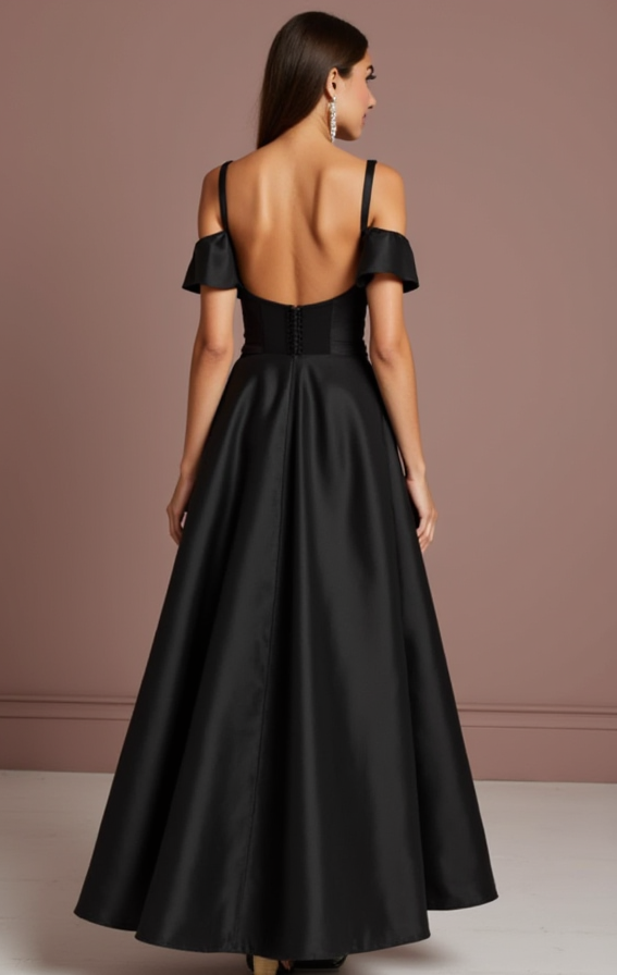 Black Wedding Dress for Elegant Evening Weddings with a Luxe Feel