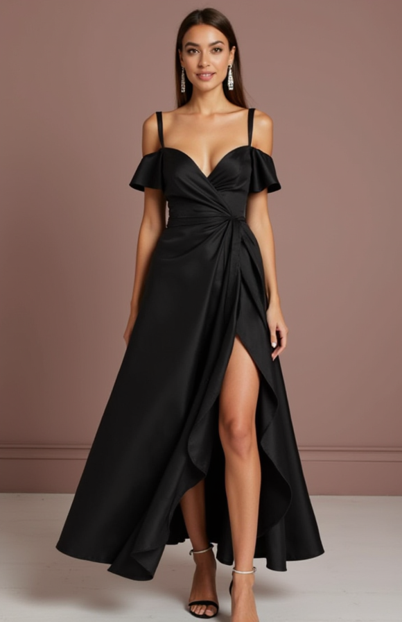 Black Wedding Dress for Elegant Evening Weddings with a Luxe Feel