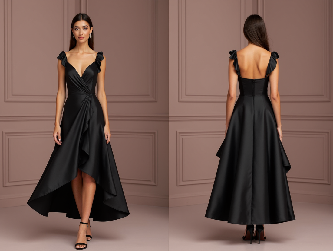 Black Wedding Dress for Halloween Weddings and Dark Fantasy Themes