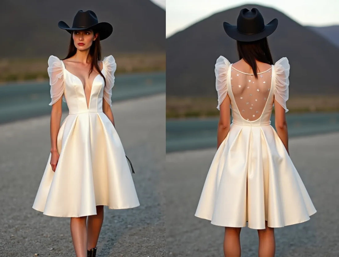 Short Mini Wedding Dress for Modern Brides Wanting a Chic Look