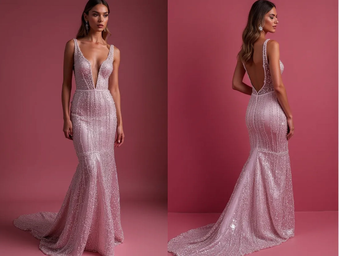 Timeless Evening Gown and Prom Dress with a Lace-up Back for a Custom Fit