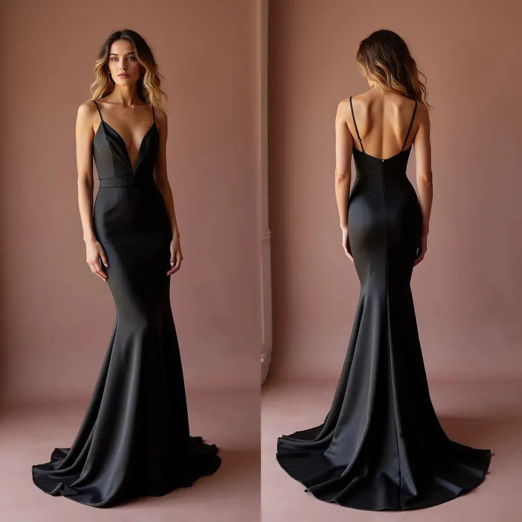 Black Wedding Dress with a Dramatic Silhouette for an Elegant Look