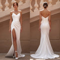 Mermaid Wedding Dress with a High Slit for a Fashion-Forward Look
