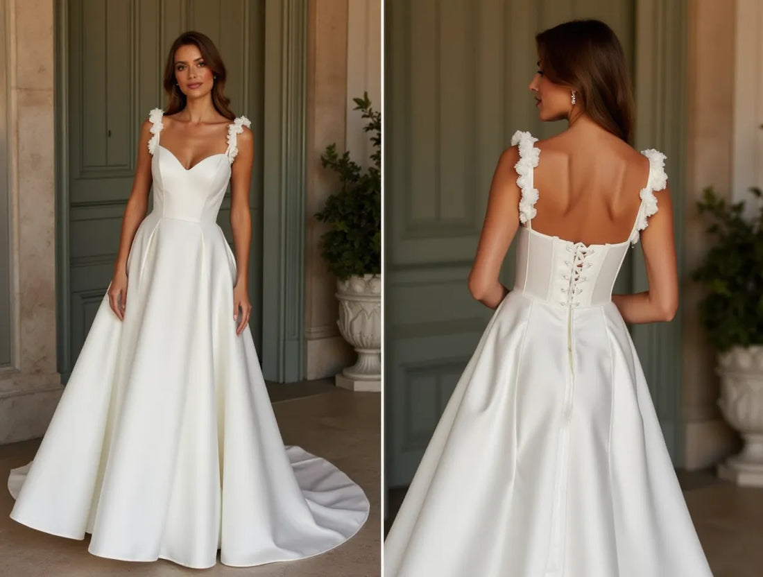 A-Line Wedding Dress with a Simple and Elegant Silhouette