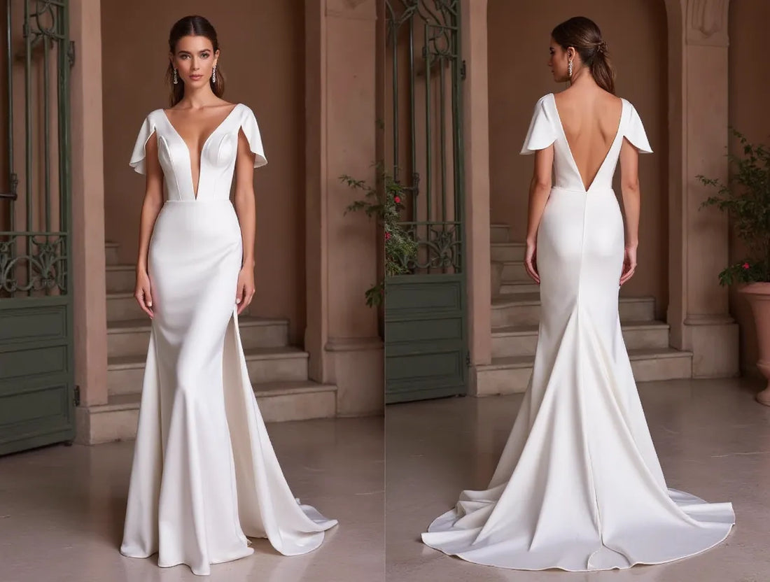 Romantic A-Line Wedding Gown with a Sheer Bodice for a Soft Look